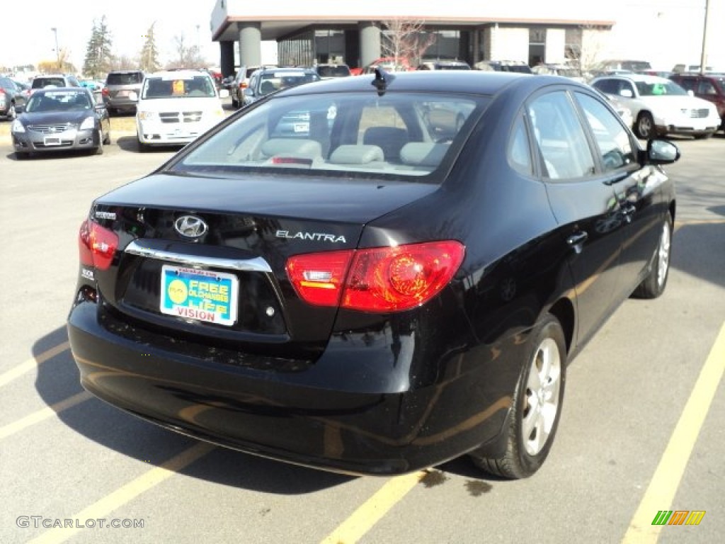 2010 Elantra SE - Black Pearl / Gray photo #2