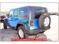 2010 Surf Blue Pearl Jeep Wrangler Unlimited Sport 4x4  photo #3