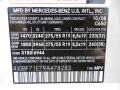 650: Arctic White 2009 Mercedes-Benz GL 450 4Matic Color Code