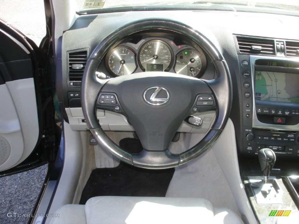 2008 Lexus GS 350 AWD Light Gray Steering Wheel Photo #62224742