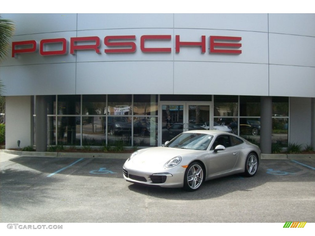 Platinum Silver Metallic 2012 Porsche New 911 Carrera S Coupe Exterior Photo #62225070