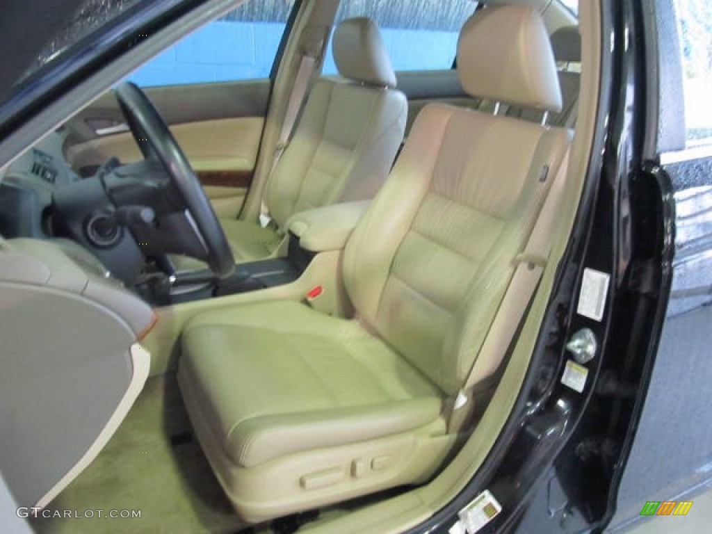 2009 Accord EX-L Sedan - Crystal Black Pearl / Ivory photo #8