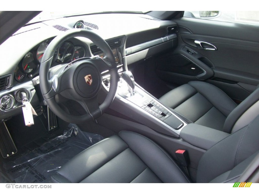 Black Interior 2012 Porsche New 911 Carrera S Coupe Photo #62225317