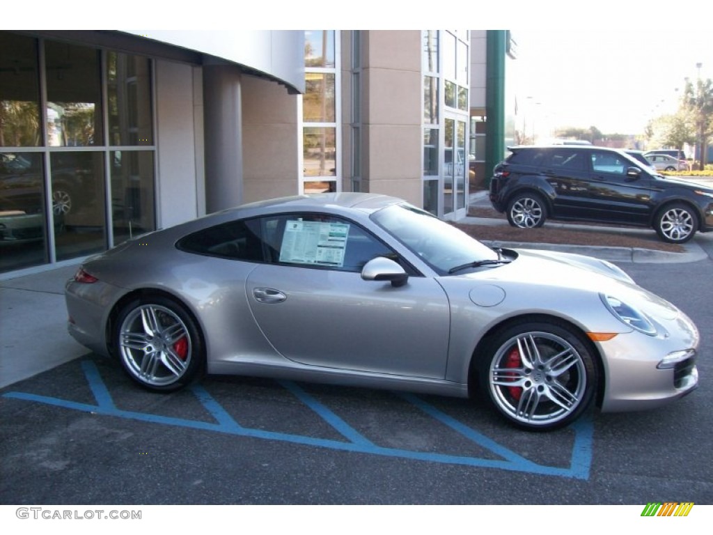 2012 New 911 Carrera S Coupe - Platinum Silver Metallic / Black photo #34