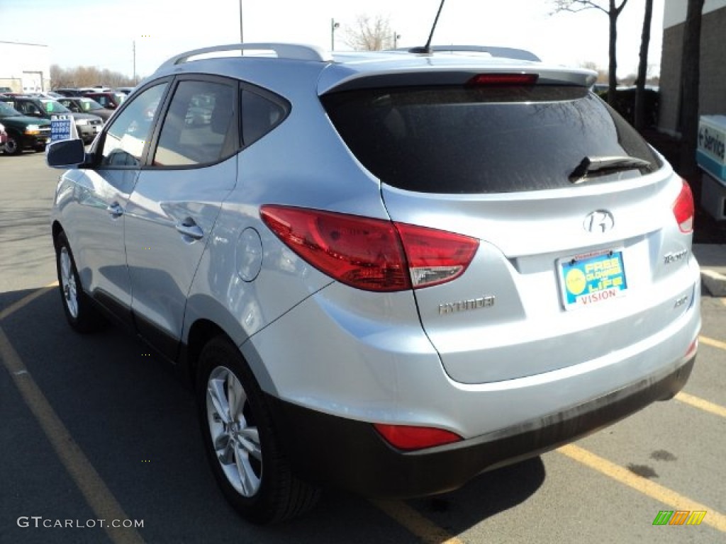 2011 Tucson GLS AWD - Aurora Blue / Black photo #6