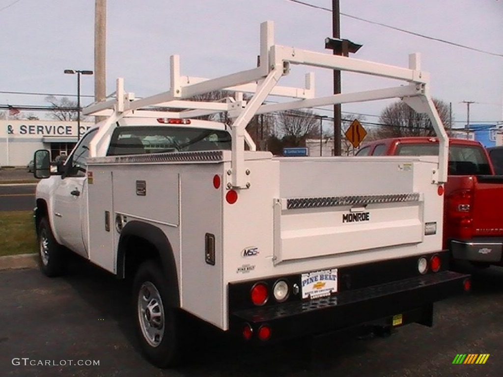 2012 Silverado 2500HD Work Truck Regular Cab 4x4 Commercial - Summit White / Dark Titanium photo #2
