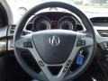 Ebony 2012 Acura MDX SH-AWD Steering Wheel