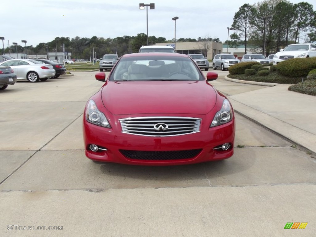 2012 G 37 Convertible - Vibrant Red / Wheat photo #7