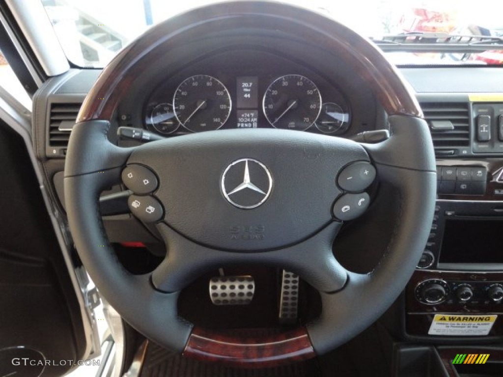 2012 Mercedes-Benz G 550 Black Steering Wheel Photo #62227502