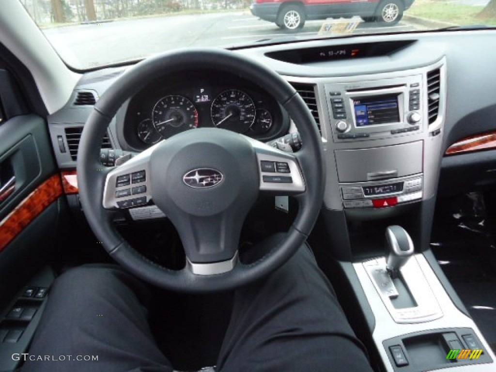 2012 Outback 2.5i Limited - Ruby Red Pearl / Off Black photo #30