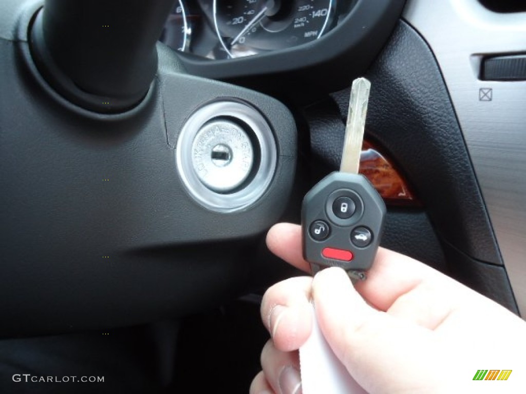 2012 Outback 2.5i Limited - Ruby Red Pearl / Off Black photo #43