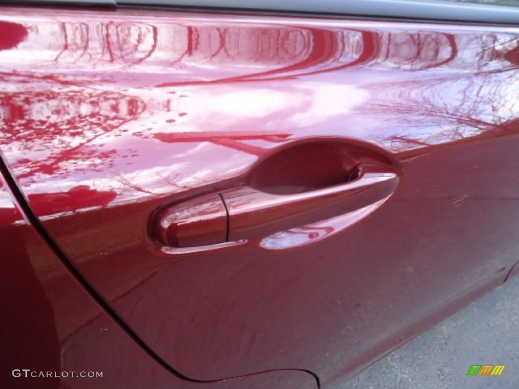 2012 Civic LX Sedan - Crimson Pearl / Beige photo #10