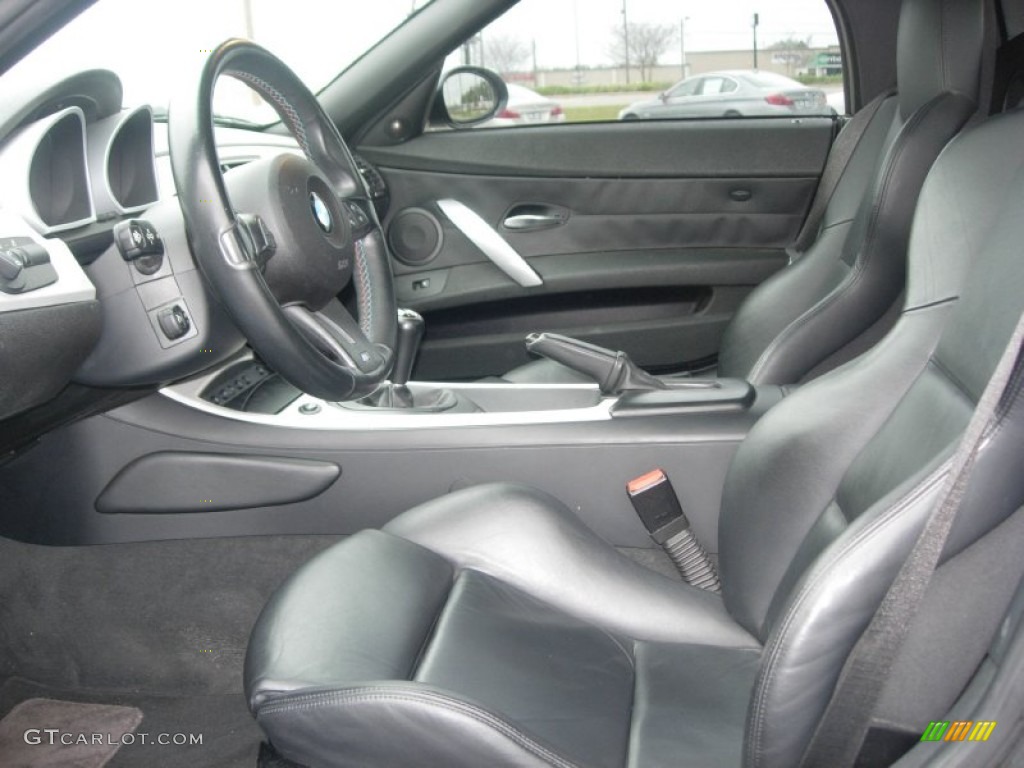 Black Interior 2007 BMW M Roadster Photo #62232274