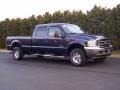 2004 True Blue Metallic Ford F250 Super Duty Lariat Crew Cab 4x4  photo #16