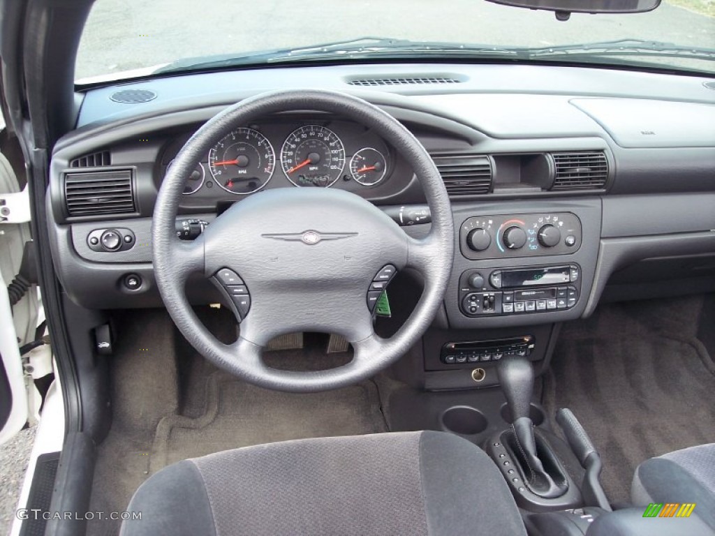 2004 Chrysler Sebring LX Convertible Dark Slate Gray Dashboard Photo #62234207