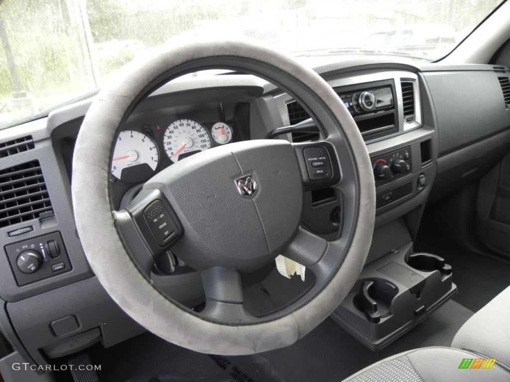 2008 Ram 1500 SLT Quad Cab - Electric Blue Pearl / Medium Slate Gray photo #3