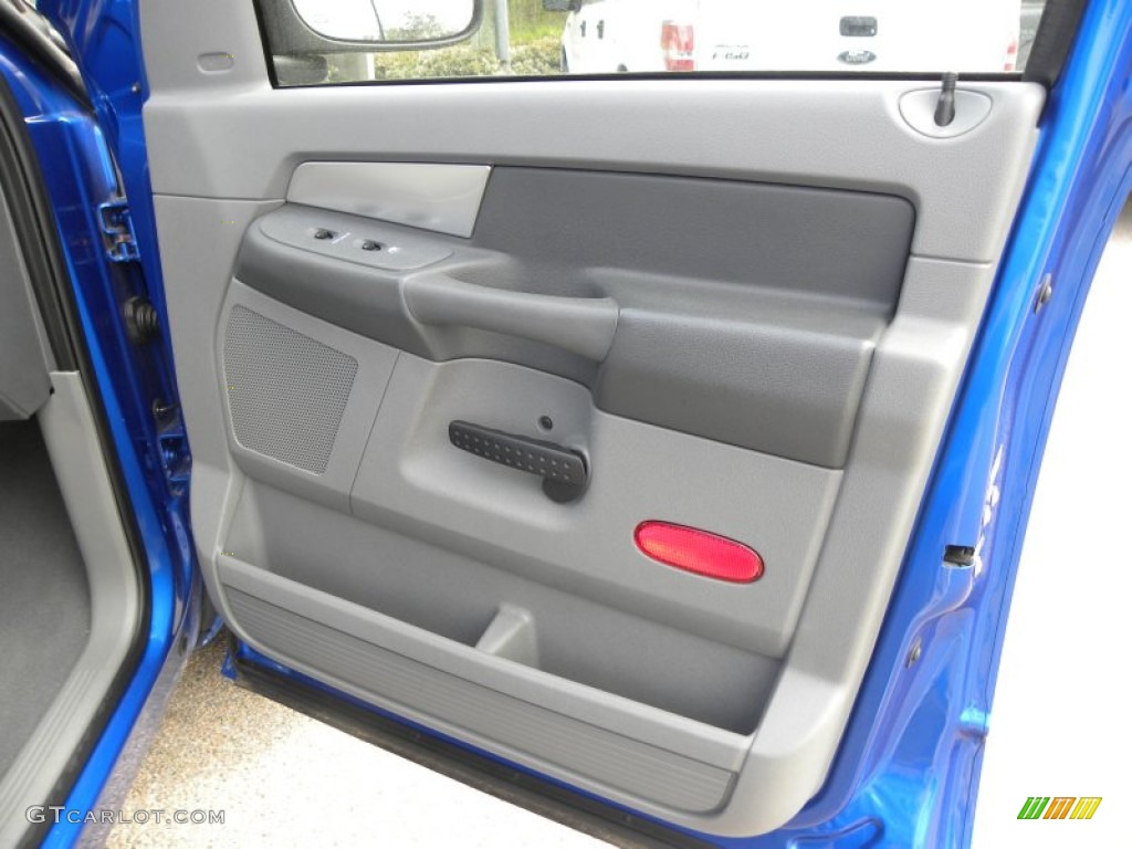2008 Ram 1500 SLT Quad Cab - Electric Blue Pearl / Medium Slate Gray photo #9