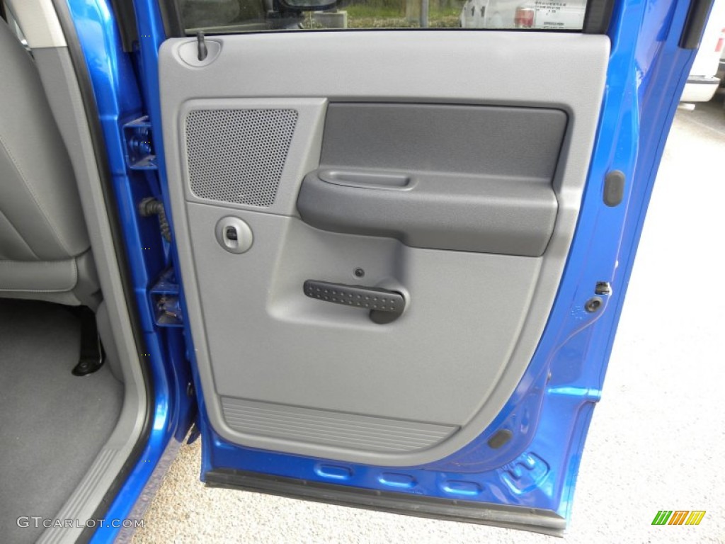 2008 Ram 1500 SLT Quad Cab - Electric Blue Pearl / Medium Slate Gray photo #11