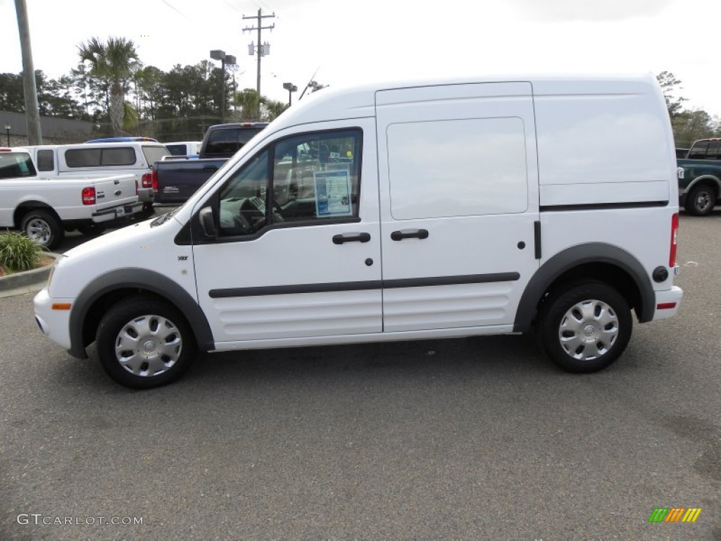 Frozen White 2010 Ford Transit Connect XLT Cargo Van Exterior Photo #62234880