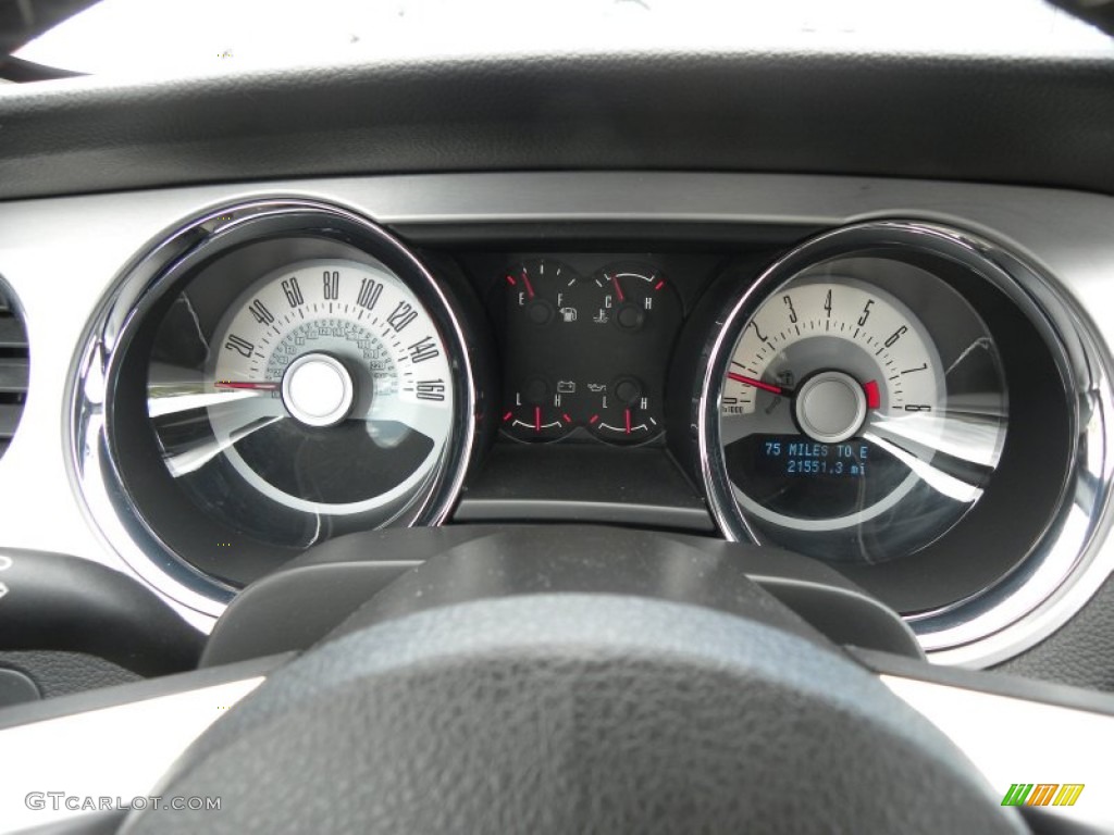 2012 Ford Mustang V6 Premium Convertible Gauges Photo #62235115