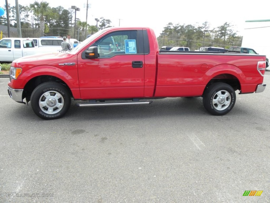 Race Red 2011 Ford F150 XLT Regular Cab Exterior Photo #62235139