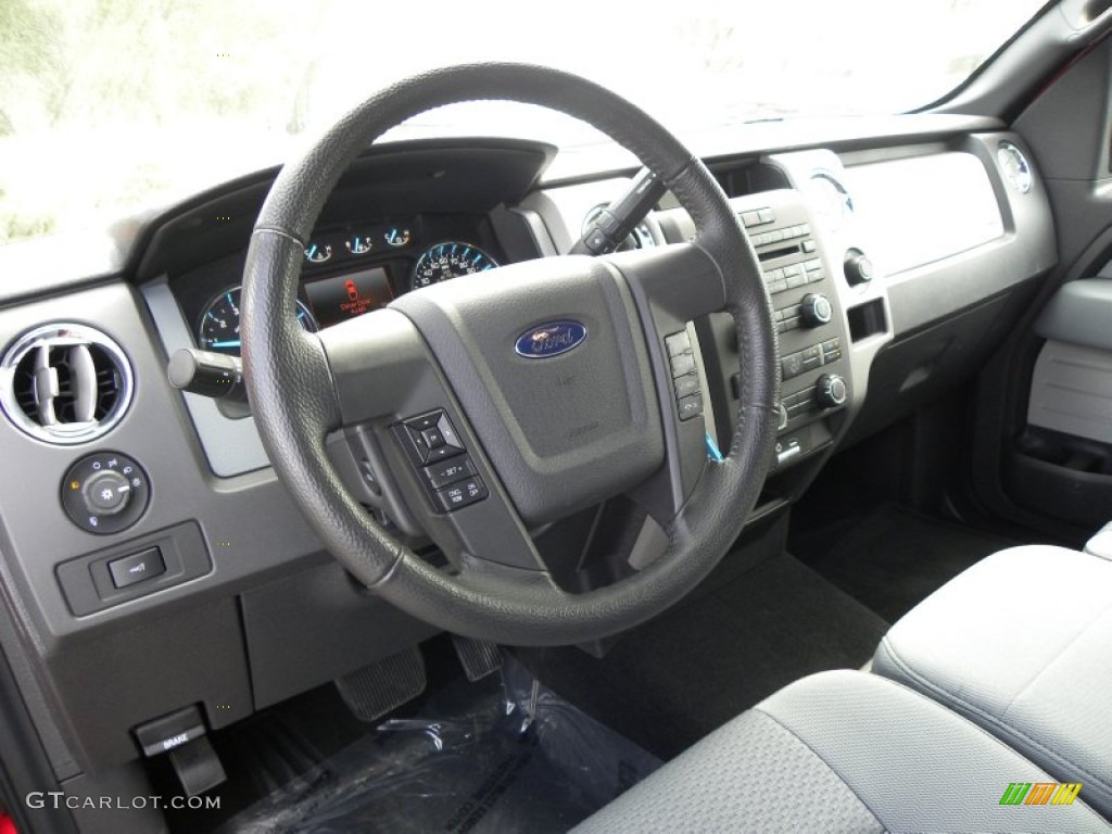 2011 Ford F150 XLT Regular Cab Steel Gray Dashboard Photo #62235146