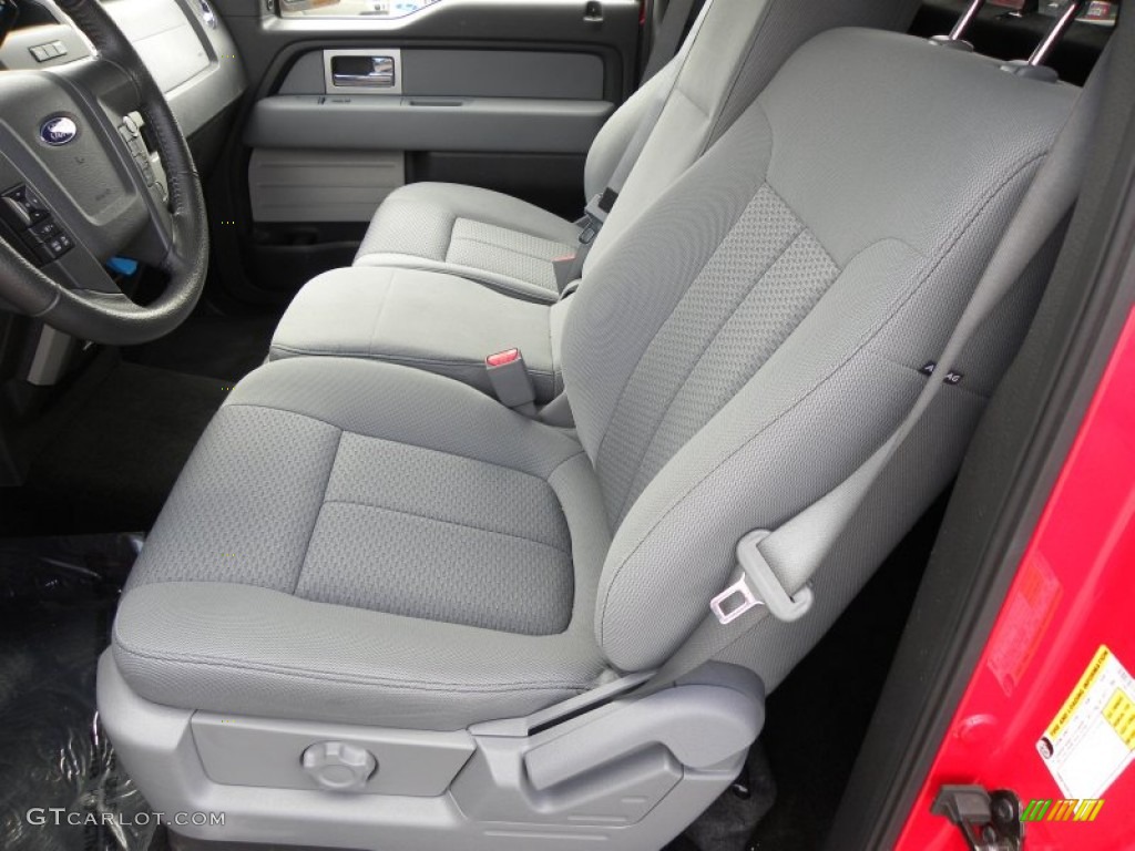 Steel Gray Interior 2011 Ford F150 XLT Regular Cab Photo #62235153