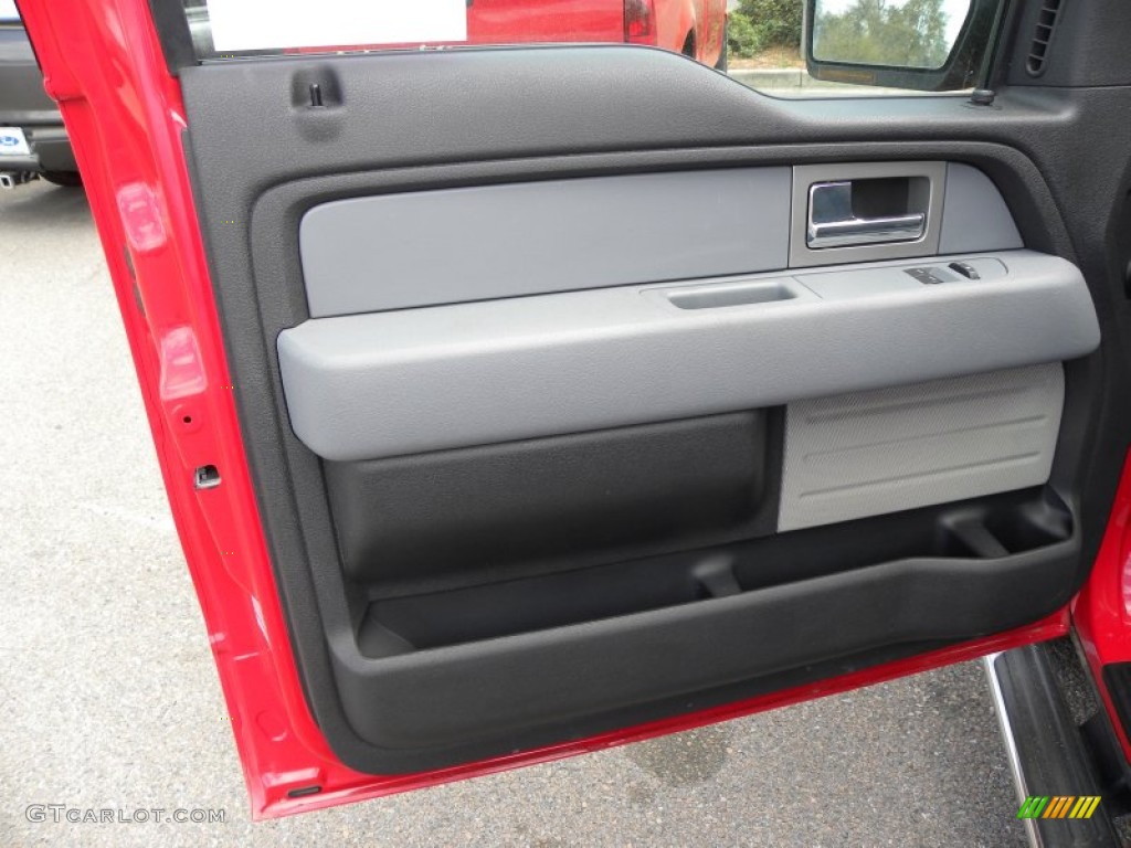 2011 Ford F150 XLT Regular Cab Steel Gray Door Panel Photo #62235160