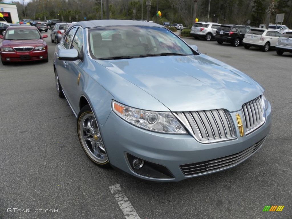 2009 MKS Sedan - Light Ice Blue Metallic / Cashmere photo #1