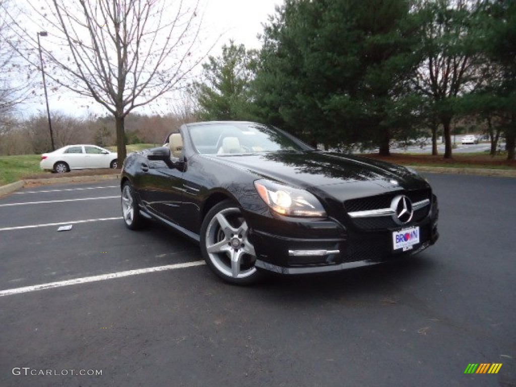 2012 SLK 250 Roadster - Black / Sahara Beige photo #9