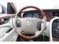 Ivory/Mocha 2008 Jaguar XJ Vanden Plas Steering Wheel