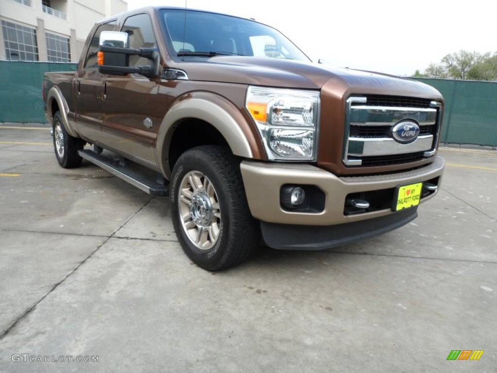 2011 F250 Super Duty King Ranch Crew Cab 4x4 - Golden Bronze Metallic / Chaparral Leather photo #1