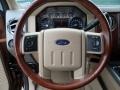 Chaparral Leather 2011 Ford F250 Super Duty King Ranch Crew Cab 4x4 Steering Wheel