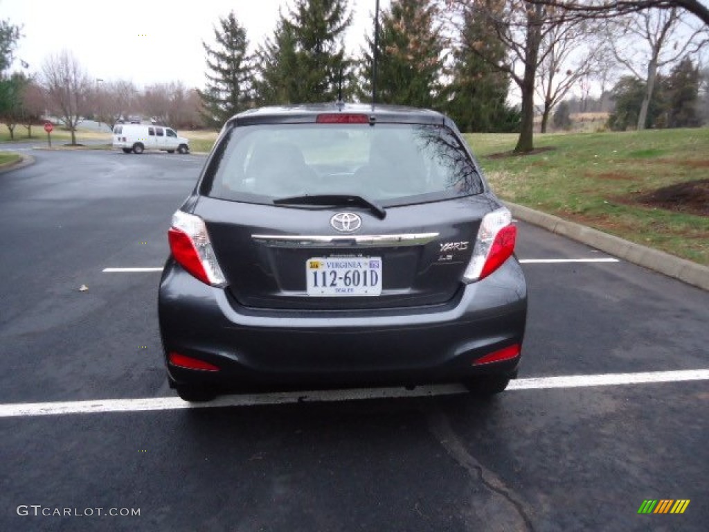 2012 Yaris LE 3 Door - Magnetic Gray Metallic / Ash Gray photo #6