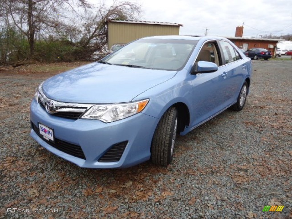 2012 Camry LE - Clearwater Blue Metallic / Ash photo #3