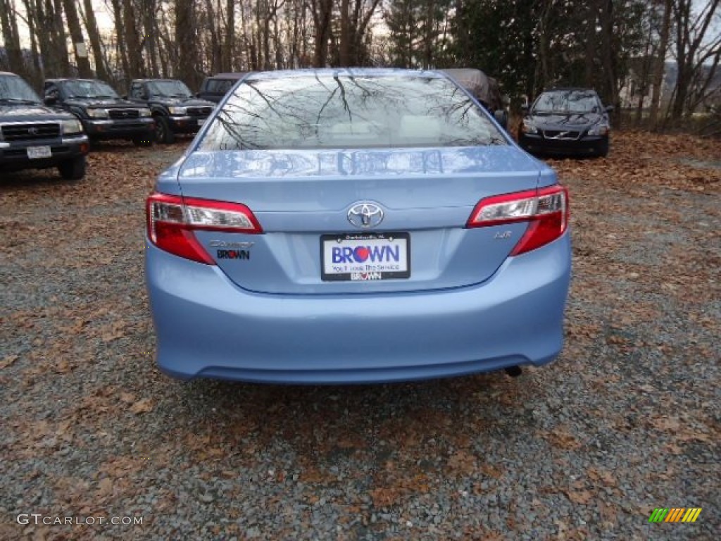 2012 Camry LE - Clearwater Blue Metallic / Ash photo #6