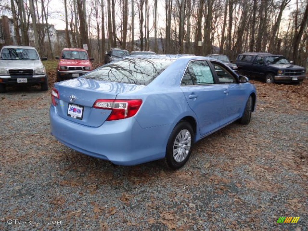 2012 Camry LE - Clearwater Blue Metallic / Ash photo #7