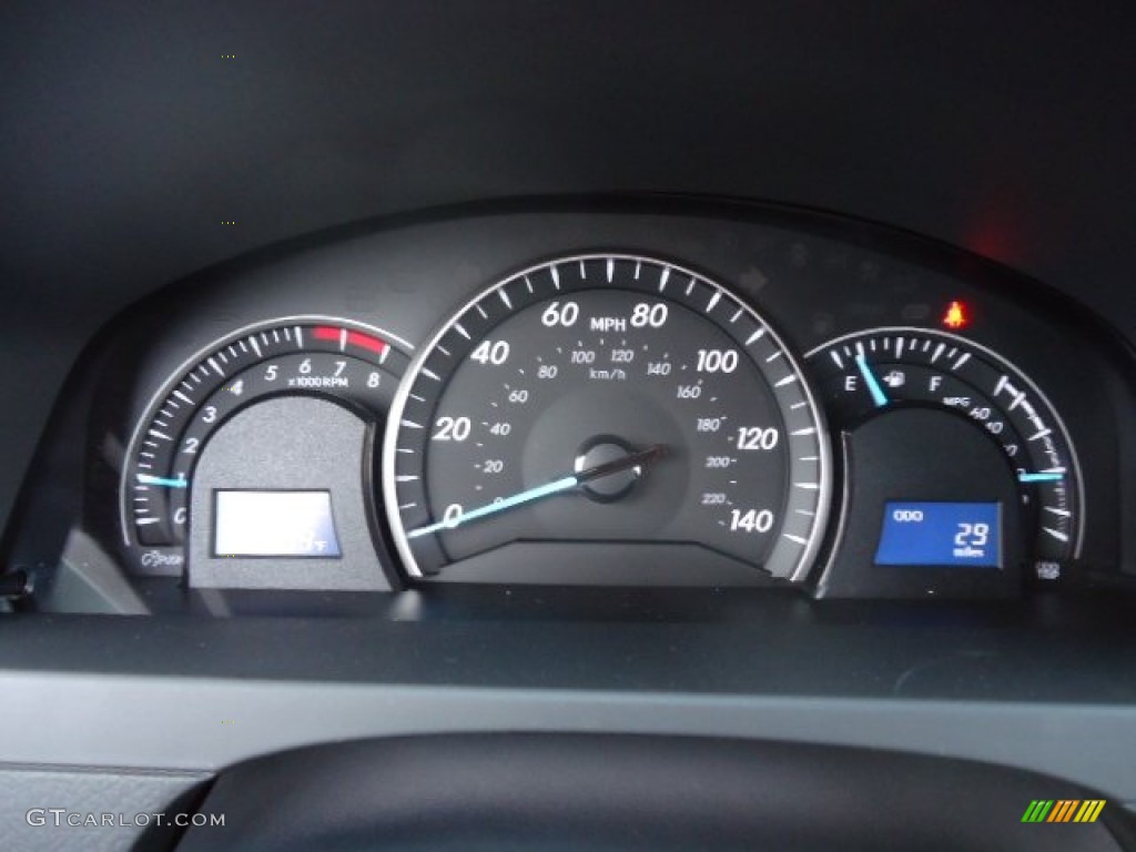 2012 Camry LE - Clearwater Blue Metallic / Ash photo #18