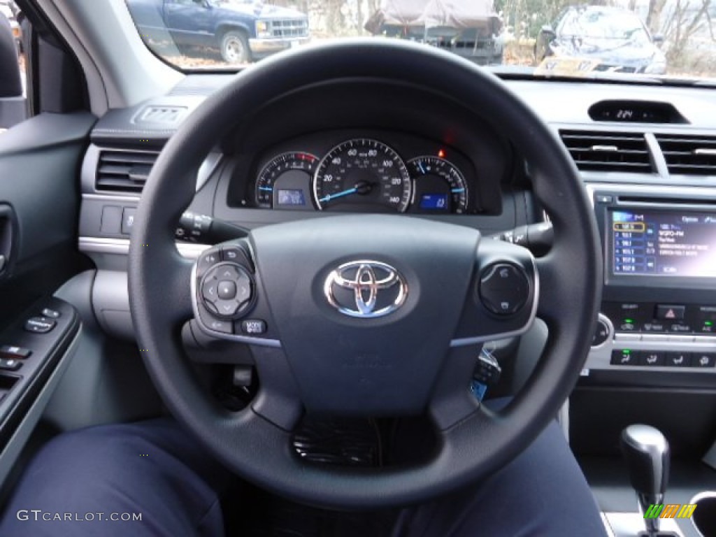 2012 Camry LE - Clearwater Blue Metallic / Ash photo #19