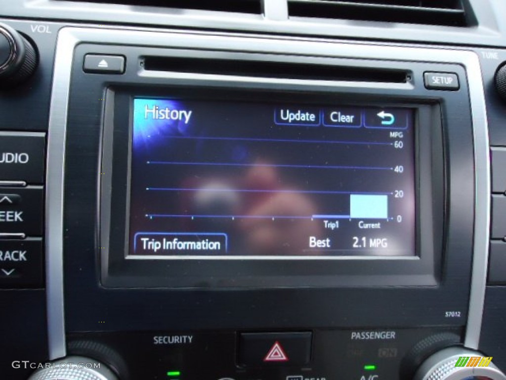 2012 Camry LE - Clearwater Blue Metallic / Ash photo #24