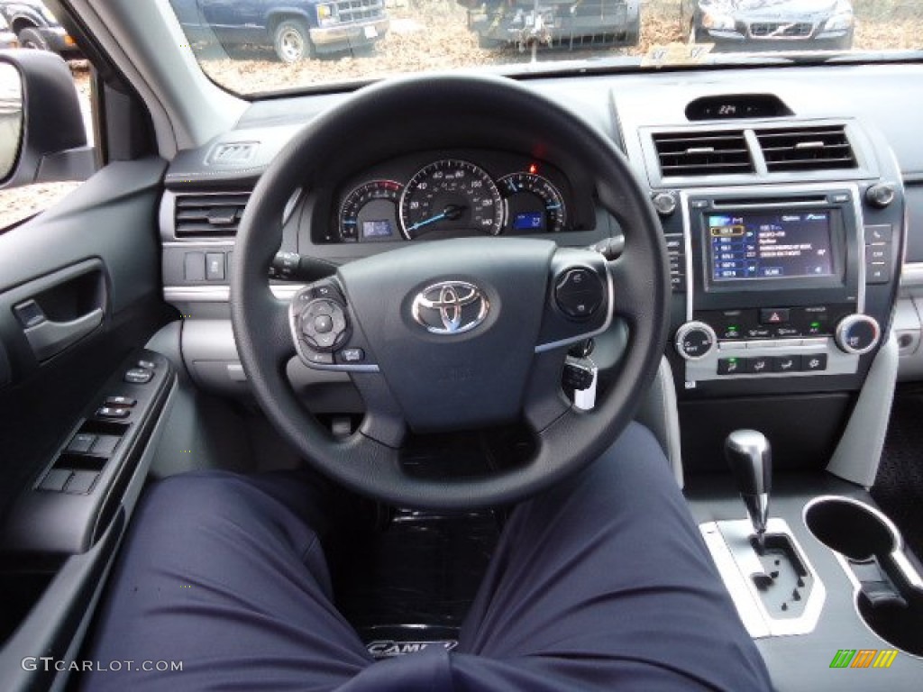 2012 Camry LE - Clearwater Blue Metallic / Ash photo #30