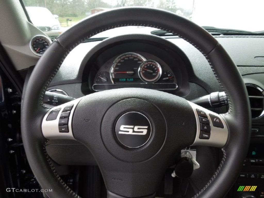 2009 Chevrolet HHR SS Ebony Steering Wheel Photo #62244505