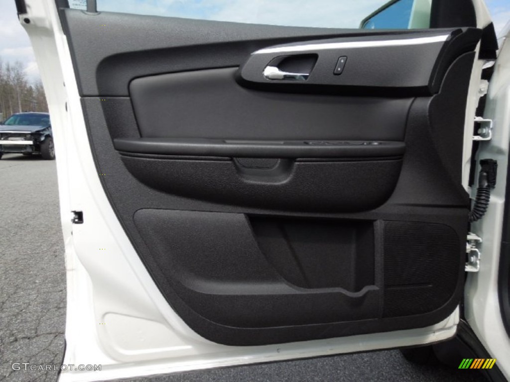 2012 Chevrolet Traverse LT AWD Ebony Door Panel Photo #62246209