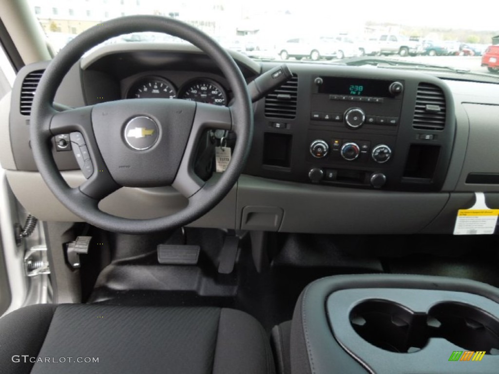 2012 Silverado 1500 LS Extended Cab - Silver Ice Metallic / Dark Titanium photo #14