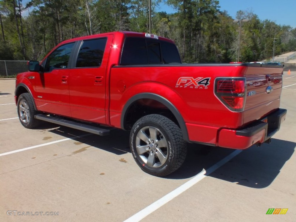 Red Candy Metallic 2012 Ford F150 FX4 SuperCrew 4x4 Exterior Photo #62247845