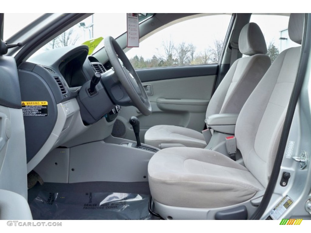 Gray Interior 2009 Kia Spectra EX Sedan Photo #62249251