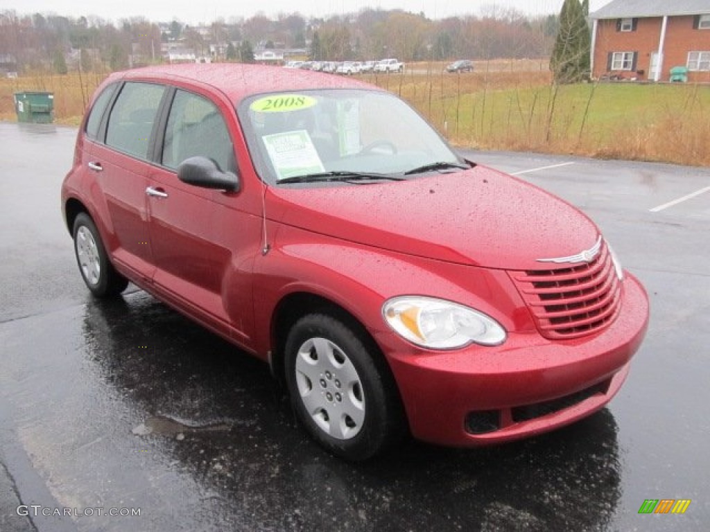 Inferno Red Crystal Pearl 2008 Chrysler PT Cruiser LX Exterior Photo #62249647