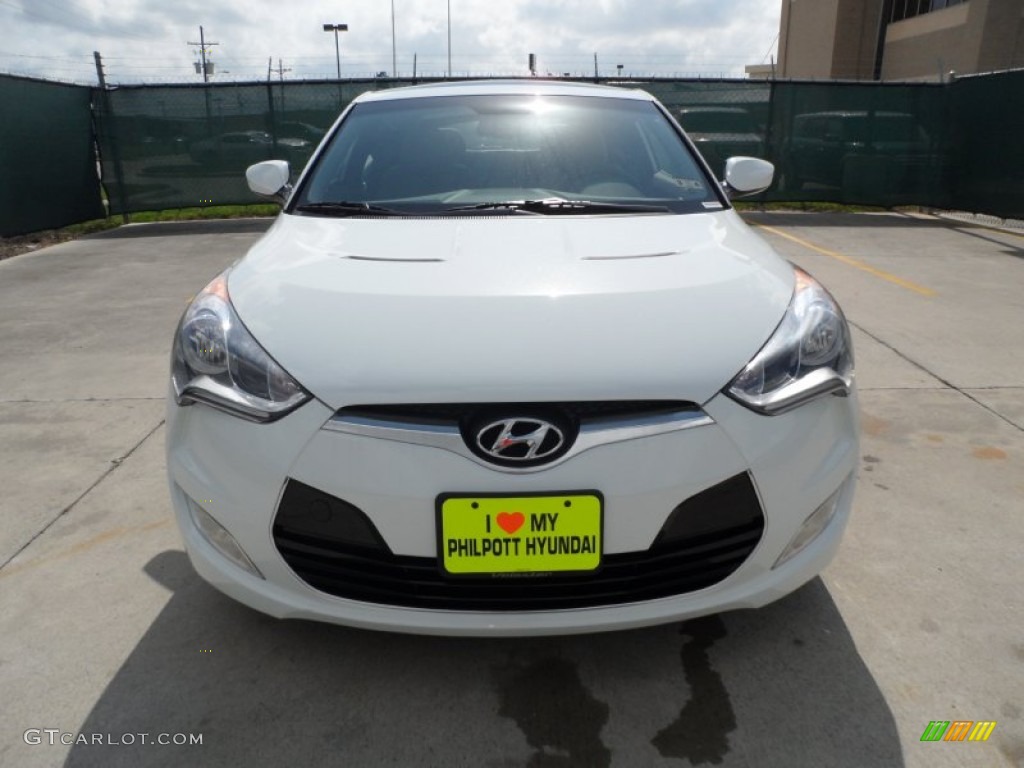 2012 Veloster  - Century White / Gray photo #8