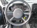 Dark Slate Gray/Medium Slate Gray 2009 Jeep Wrangler Unlimited X 4x4 Steering Wheel