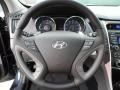 Gray 2012 Hyundai Sonata SE 2.0T Steering Wheel